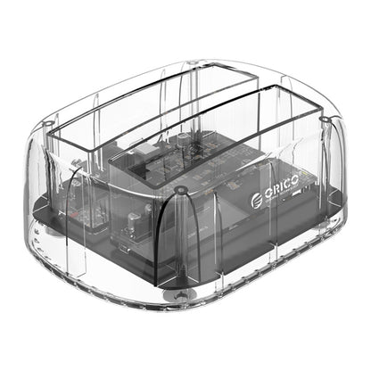 ORICO 6239U3 3.5/2.5inch 2 Bay Transparent USB3.0 Ordinary Reading & Writing Hard Drive Dock