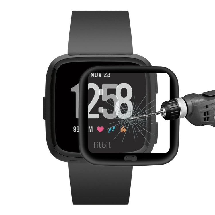 ENKAY Hat-prince 3D Full Screen Soft TPU Edge + Soft Glass HD Screen Protector Film, For Fitbit Versa 2 (2019), For Fitbit Versa (2018)