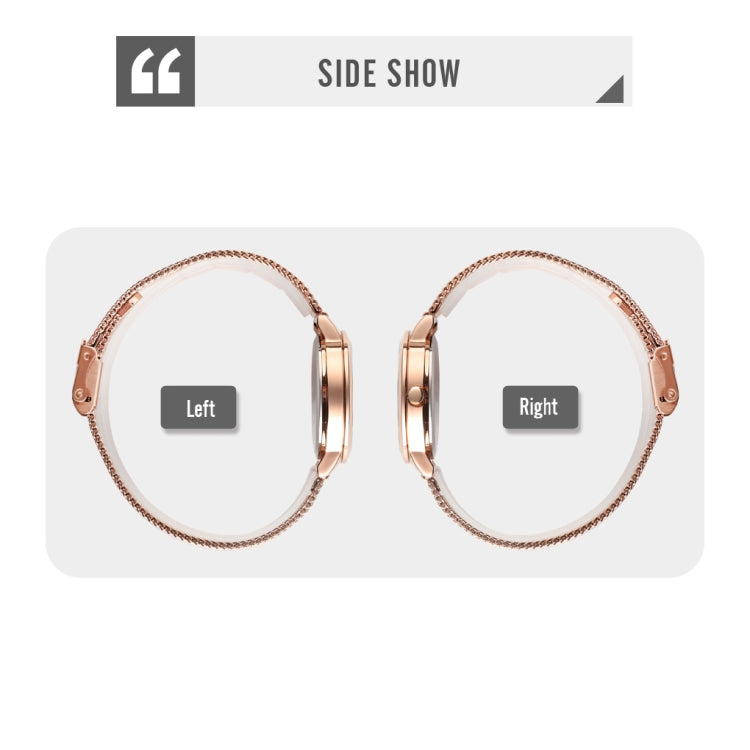 SKMEI 1528 Schlichte Mode Damen Uhr Lässiges Netzband