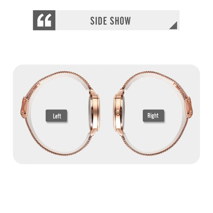 SKMEI 1528 Schlichte Mode Damen Uhr Lässiges Netzband