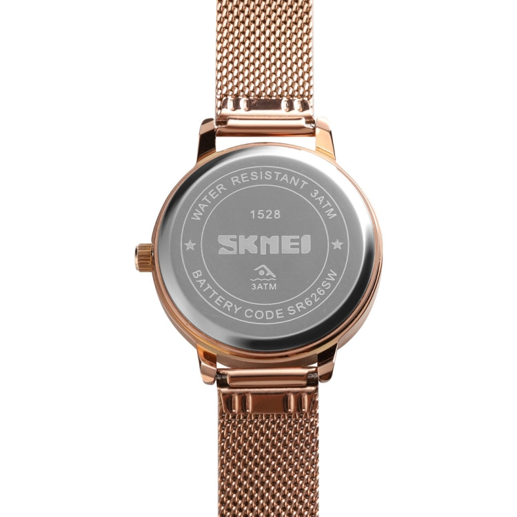SKMEI 1528 Schlichte Mode Damen Uhr Lässiges Netzband