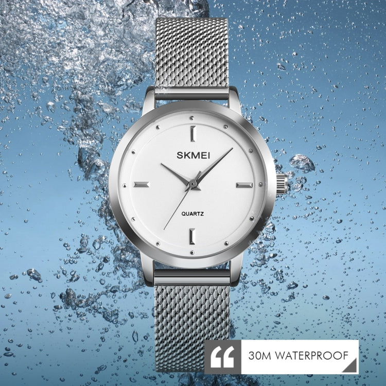 SKMEI 1528 Schlichte Mode Damen Uhr Lässiges Netzband