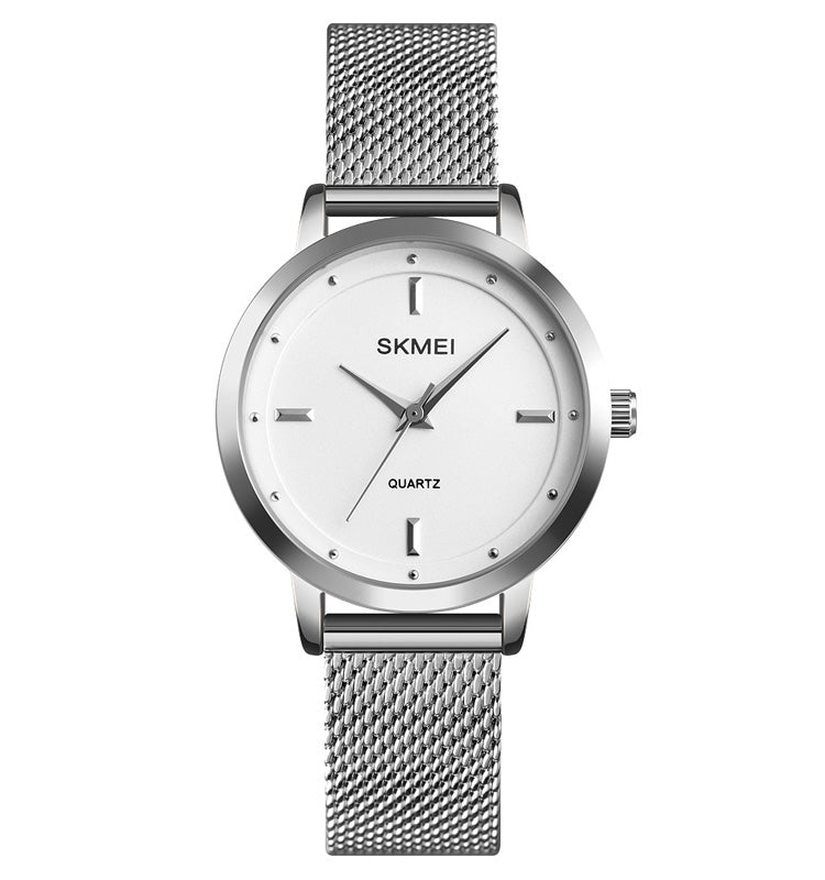 SKMEI 1528 Schlichte Mode Damen Uhr Lässiges Netzband
