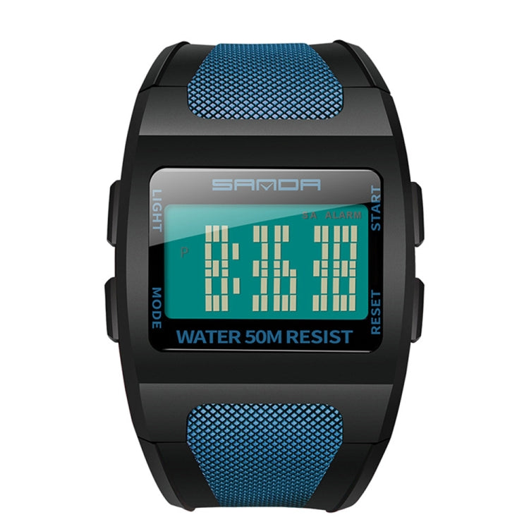 SANDA 222 Herren Sport Outdoor Bergsteigen Digital Elektronische Uhr Quadratische Multifunktionale Wasserdichte Uhr