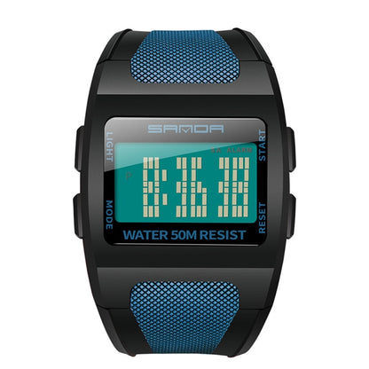 SANDA 222 Herren Sport Outdoor Bergsteigen Digital Elektronische Uhr Quadratische Multifunktionale Wasserdichte Uhr
