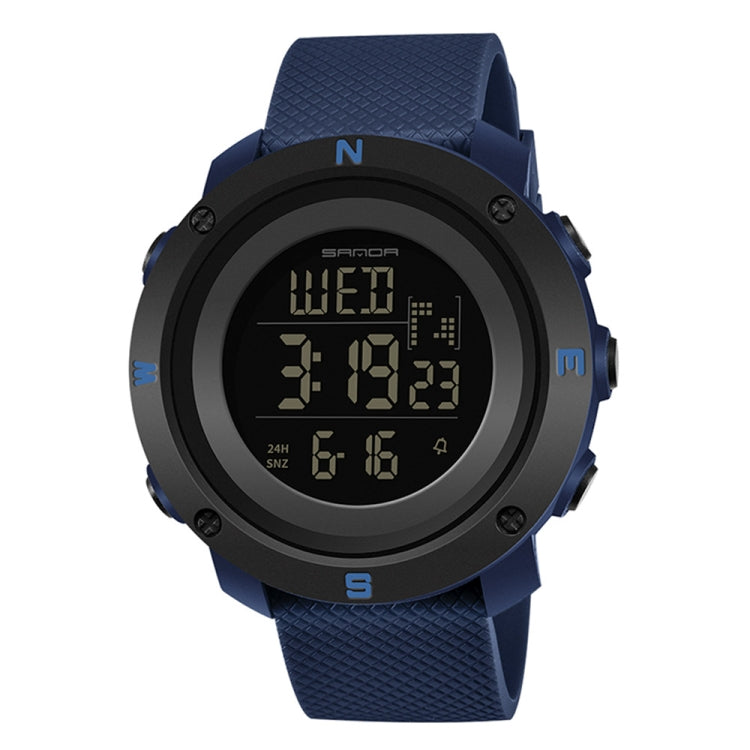 SANDA 361 Fashionable Night Light Sports Children Electronic Watch Multi Functional Personality Night Light Men Waterproof Watch