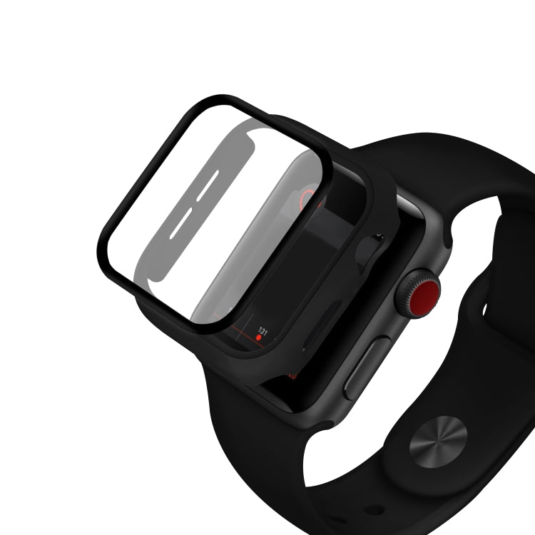 ENKAY Hat-prince Full Coverage PC Case + Tempered Glass Protector for Apple Watch Series 6 / 5 / 4 / SE 3 / SE 2 / SE 1 44mm