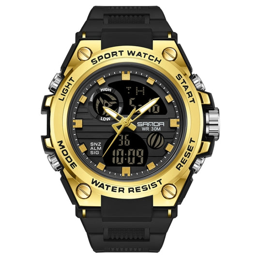 Montre SANDA739 Chao pour homme, montre tendance étudiante, multifonctionnelle, numérique, étanche, avec compteur électronique.
