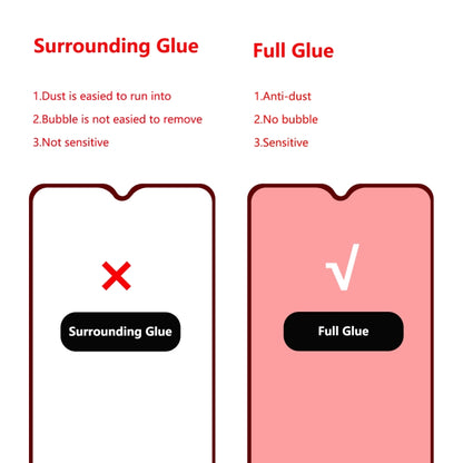 ENKAY Hat-prince Full Glue 0.26mm 9H 2.5D Tempered Glass Full Coverage Film, For Galaxy A20s