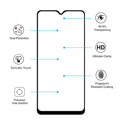 ENKAY Hat-prince Full Glue 0.26mm 9H 2.5D Tempered Glass Full Coverage Film, For Galaxy A20s
