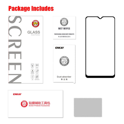 ENKAY Hat-prince Full Glue 0.26mm 9H 2.5D Tempered Glass Full Coverage Film, For Galaxy A20s