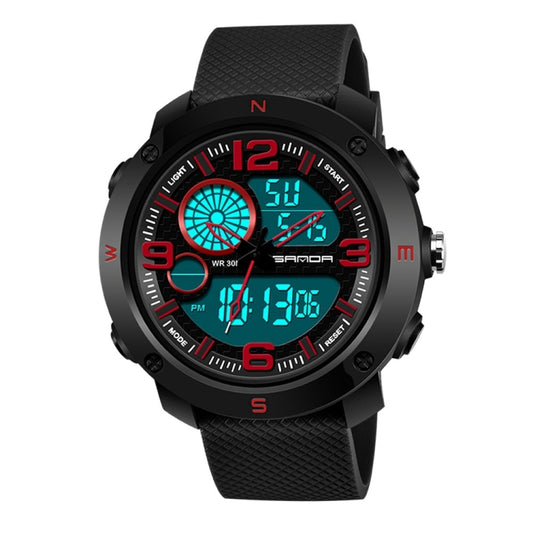Montre SANDA 762 pour hommes, montre pour étudiants, montre tendance pour jeunes, étanche avec éclairage nocturne, montre de sport pour hommes
