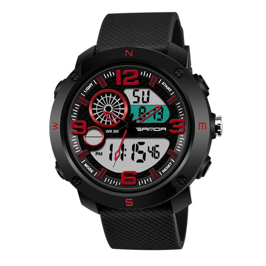 Montre SANDA 762 pour hommes, montre pour étudiants, montre tendance pour jeunes, étanche avec éclairage nocturne, montre de sport pour hommes