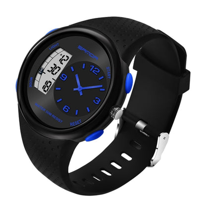 SANDA 763 Men Waterproof Student Watch Explosive Fashion Multi Functional Night light Outdoor Sports Personality Electronic Wrist Watch