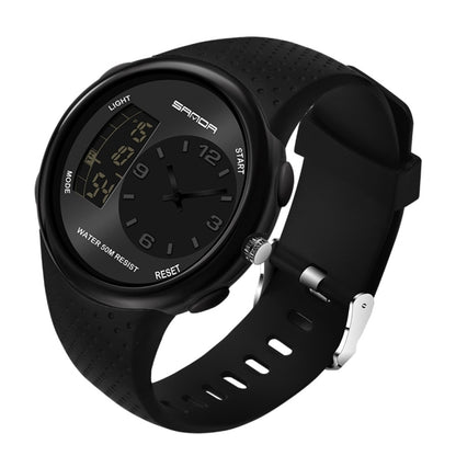 SANDA 763 Men Waterproof Student Watch Explosive Fashion Multi Functional Night light Outdoor Sports Personality Electronic Wrist Watch