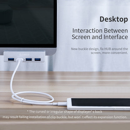 ORICO  MH4PU-P Aluminum Alloy 4 Port USB3.0 Clip-type HUB