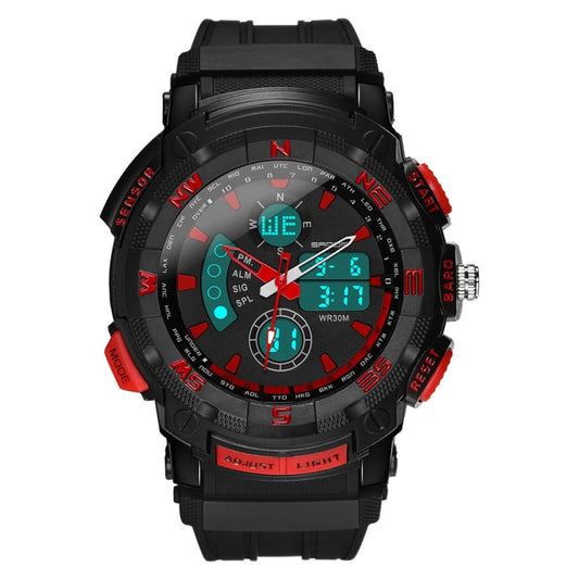Montre SANDA 775 pour homme, montre électronique multifonctionnelle pour adultes, collégiens et adolescents, étanche, tendance, double affichage.