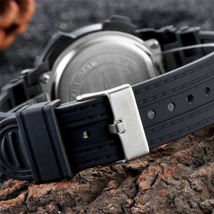 SANDA 775 Uhr Herren Elektronische Uhr Erwachsene Mittelschüler Jugendliche Multifunktionale Sport Wasserdichte Trend Doppeluhr