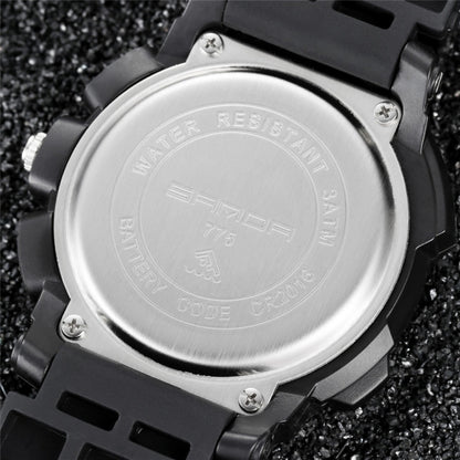 SANDA 775 Uhr Herren Elektronische Uhr Erwachsene Mittelschüler Jugendliche Multifunktionale Sport Wasserdichte Trend Doppeluhr