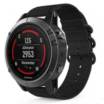 For Jiamin Fenix5, 22MM Three-ring Nylon Watchband