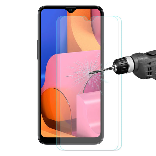 2 PCS ENKAY Hat-prince Film en Verre Trempé Bords Incurvés 2.5D, Dureté 9H, Épaisseur 0.26mm pour Galaxy A20s, pour Galaxy A70s