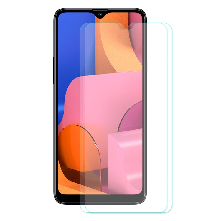 2 PCS ENKAY Hat-prince 0.26mm 9H 2.5D Curved Edge Tempered Glass Film, For Galaxy A20s, For Galaxy A70s