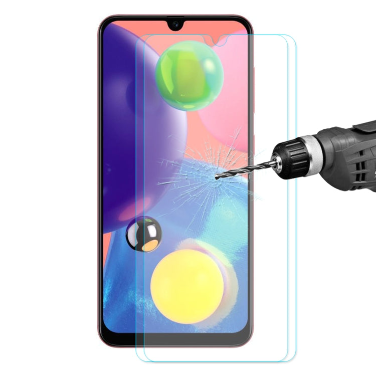 2 PCS ENKAY Hat-prince 0.26mm 9H 2.5D Curved Edge Tempered Glass Film, For Galaxy A20s, For Galaxy A70s