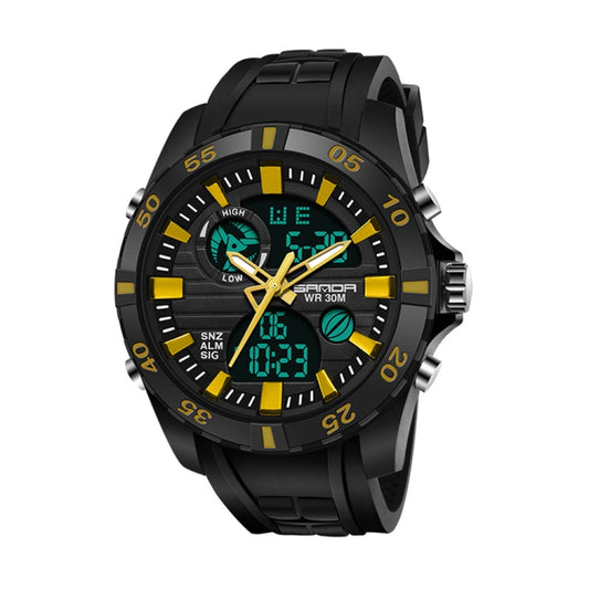 Montre SANDA 791 Authentique Montre électronique multifonction sport et mode populaire pour hommes, montre-bracelet lumineuse