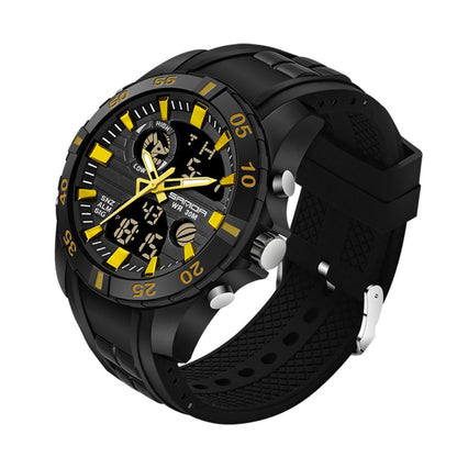 SANDA 791 Uhr Echte Mode Sport Multifunktions-Elektronik-Uhr Beliebte Herren Leuchtarmbanduhr