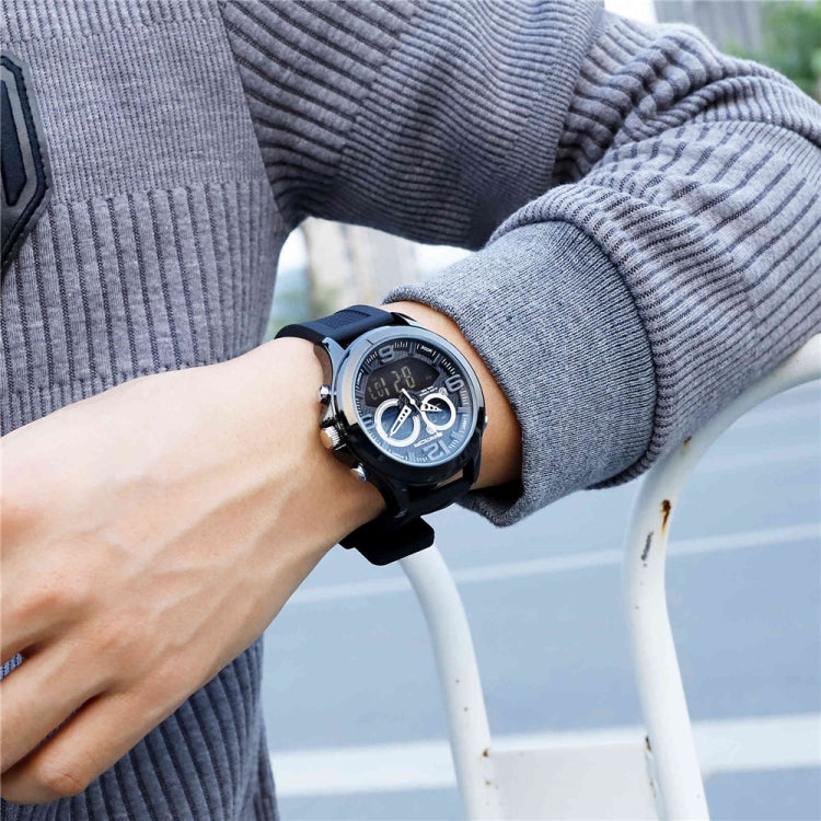 SANDA 793 Grande Montre de Marée à Cadran Tendance pour Étudiant Multi-Fonctions Double Luminescence Étanche Montre Électronique