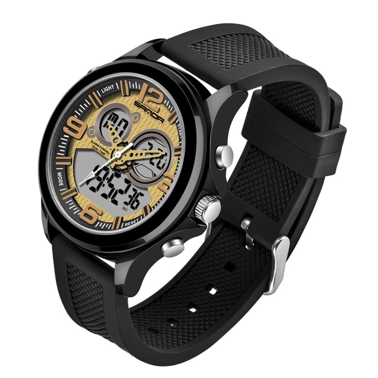 SANDA 793 Grande Montre de Marée à Cadran Tendance pour Étudiant Multi-Fonctions Double Luminescence Étanche Montre Électronique