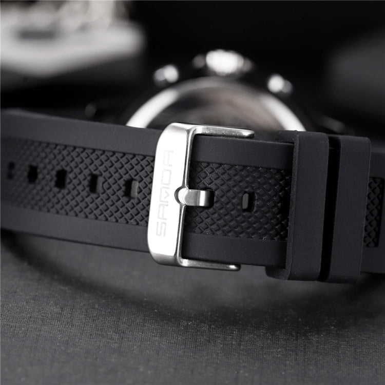 SANDA 793 Grande Montre de Marée à Cadran Tendance pour Étudiant Multi-Fonctions Double Luminescence Étanche Montre Électronique