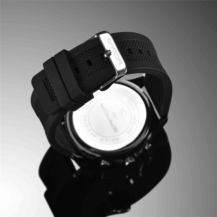 SANDA 793 Grande Montre de Marée à Cadran Tendance pour Étudiant Multi-Fonctions Double Luminescence Étanche Montre Électronique