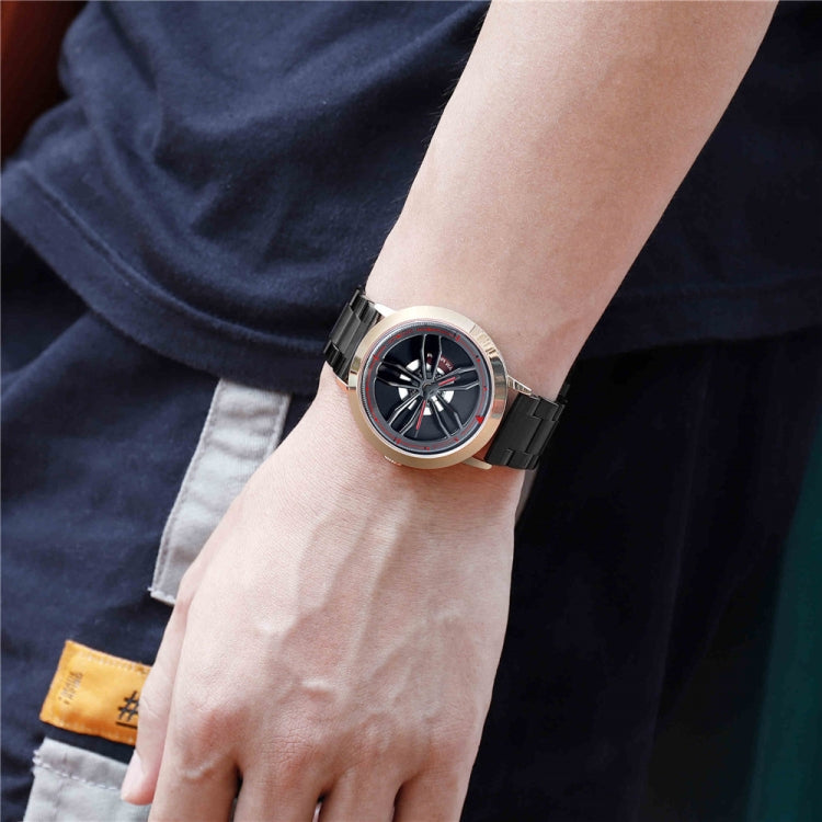SANDA1009 Montre Homme Étudiant Décontractée Étanche Bracelet en Acier Homme
