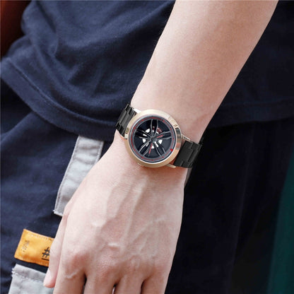 SANDA1009 Montre Homme Étudiant Décontractée Étanche Bracelet en Acier Homme