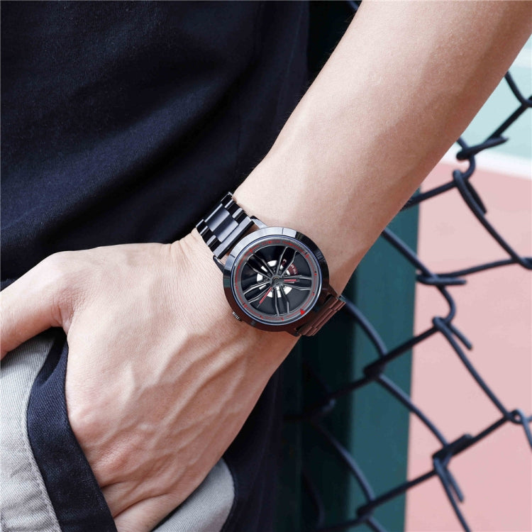 SANDA1009 Montre Homme Étudiant Décontractée Étanche Bracelet en Acier Homme