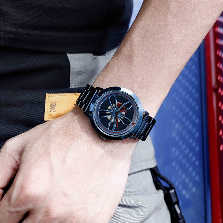 SANDA1009 Montre Homme Étudiant Décontractée Étanche Bracelet en Acier Homme