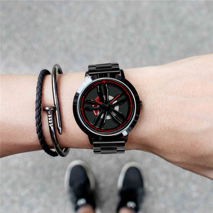 SANDA1009 Montre Homme Étudiant Décontractée Étanche Bracelet en Acier Homme