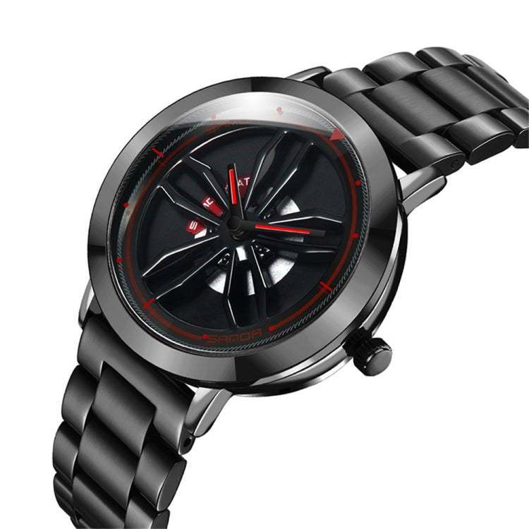 SANDA1009 Montre Homme Étudiant Décontractée Étanche Bracelet en Acier Homme