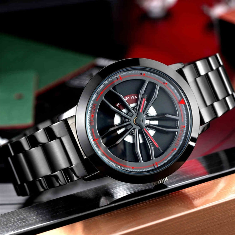 SANDA1009 Montre Homme Étudiant Décontractée Étanche Bracelet en Acier Homme
