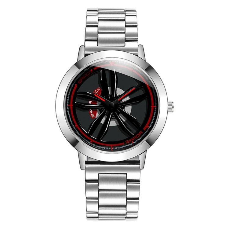 SANDA1009 Montre Homme Étudiant Décontractée Étanche Bracelet en Acier Homme