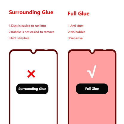 ENKAY Hat-prince Full Glue 0.26mm 9H 2.5D Tempered Glass Full Coverage Film, For Xiaomi Redmi Note 8T