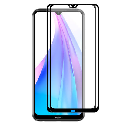 2 PCS ENKAY Hat-prince Full Glue 0.26mm 9H 2.5D Tempered Glass Full Coverage Film, For REDMI Note 8T