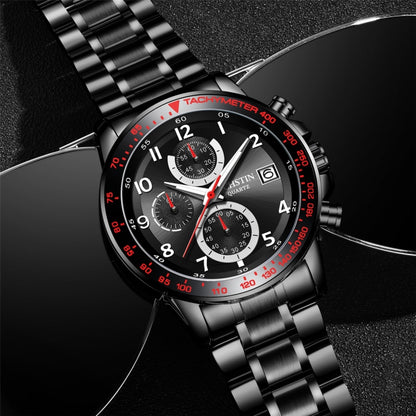 OCHSTIN 6112 Montre Multifonction Homme Mode Sport Affaires Calendrier Lumineuse Montre Quartz Acier Inoxydable