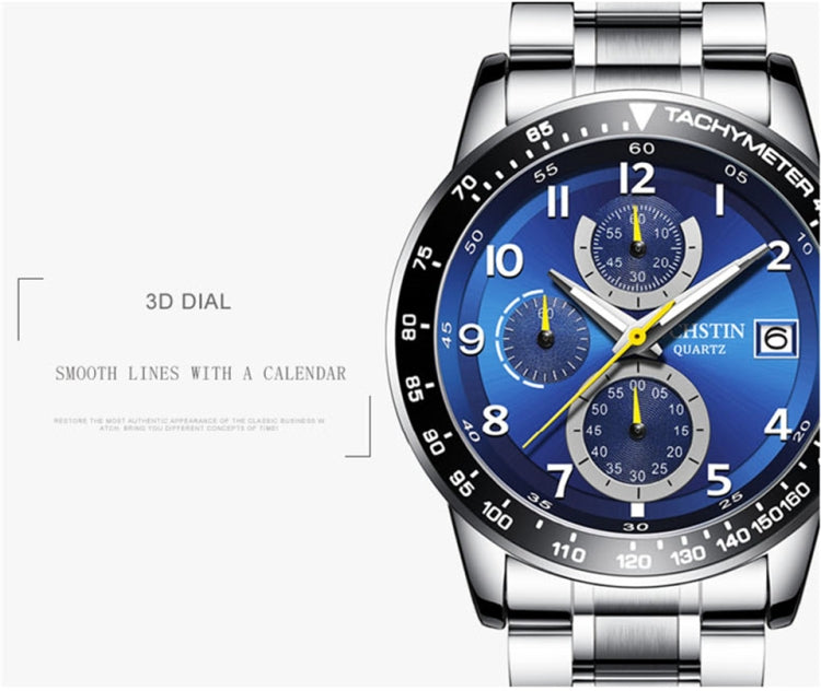 OCHSTIN 6112 Montre Multifonction Homme Mode Sport Affaires Calendrier Lumineuse Montre Quartz Acier Inoxydable