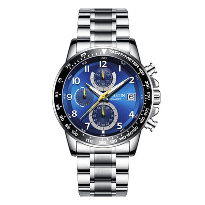 OCHSTIN 6112 Montre Multifonction Homme Mode Sport Affaires Calendrier Lumineuse Montre Quartz Acier Inoxydable