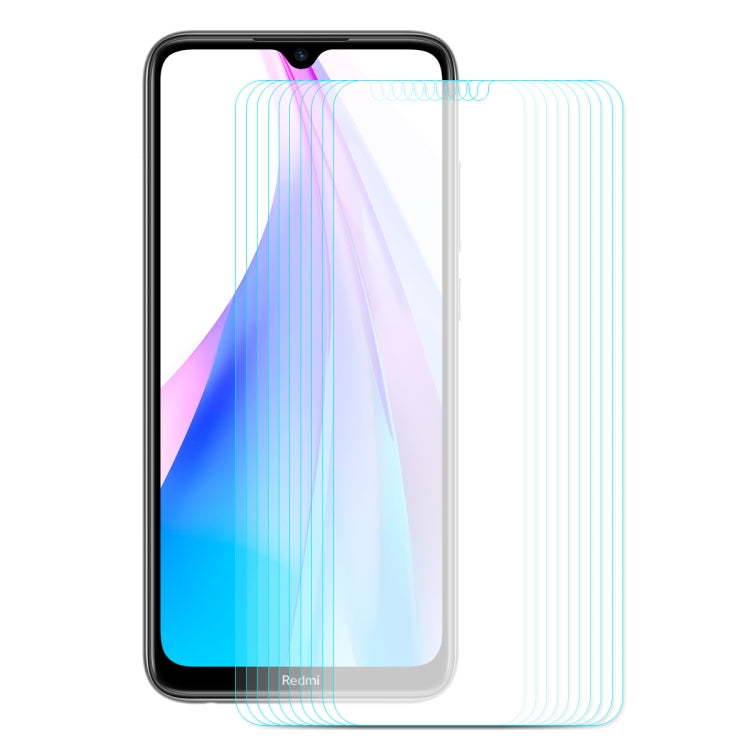 10 PCS ENKAY Hat-prince 0.26mm 9H 2.5D Curved Edge Tempered Glass Film, For Xiaomi Redmi Note 8T