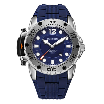 OCHSTIN 6124 Montre Homme Étanche Lumineuse Montre de Sport de Plein Air en Quartz Montre en Silicone