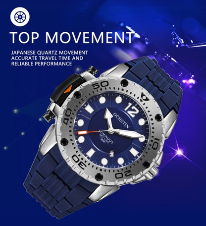 OCHSTIN 6124 Montre Homme Étanche Lumineuse Montre de Sport de Plein Air en Quartz Montre en Silicone