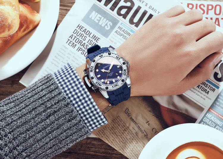 OCHSTIN 6124 Montre Homme Étanche Lumineuse Montre de Sport de Plein Air en Quartz Montre en Silicone